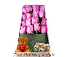FR020-16 pink rose gift box